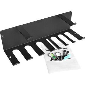 Resistance Bands Rack Wall Mount Home Gym Equipment Storage Rack, 16.5", Black